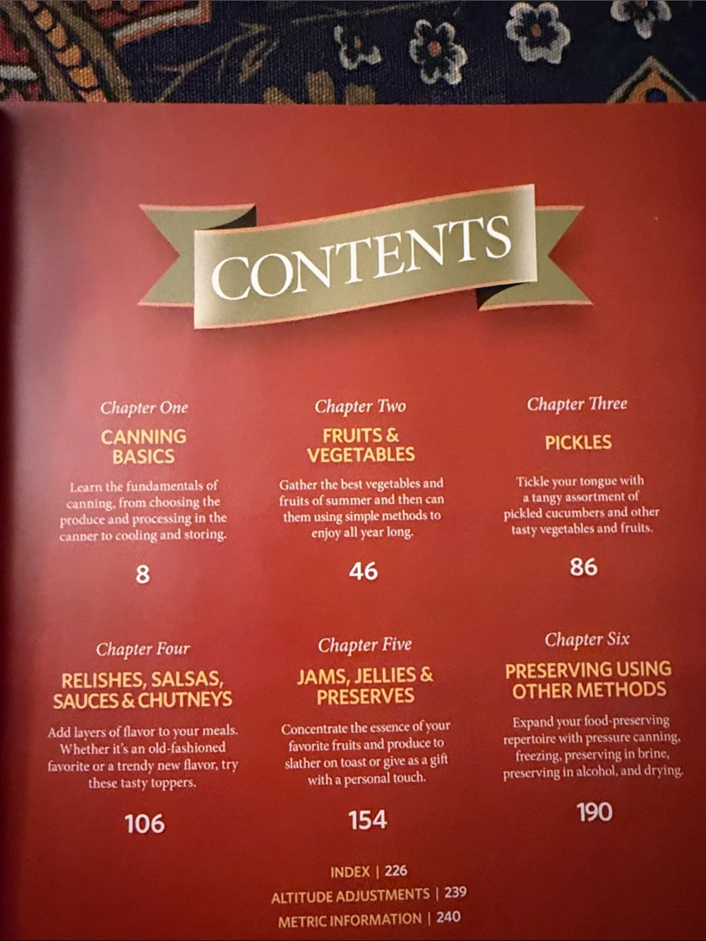 Better Homes And Gardens Canning Cookbook with Blue and Red Cover